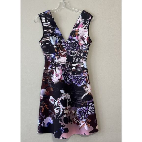 Clover Canyon Dress Size Small Sleeveless V Neck Poetic Petals Fit & Flare - Picture 3 of 8